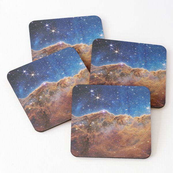 Item preview, “Cosmic Cliffs” in the Carina Nebula - JWST (NIRCam Image) designed and sold by boltjesdesign.