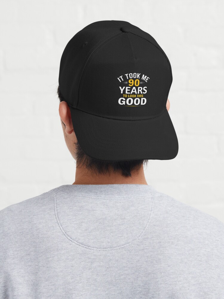 Thumbnail 4 of 7, Cap, 90th Birthday Design, Took Me 90 Years, 90 Year Old designed and sold by definitediffere.