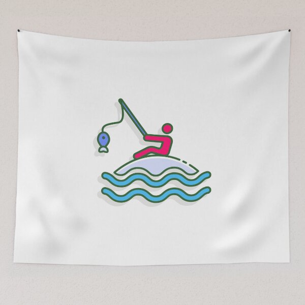 Item preview, fishing t-shirt | fishing man t-shirt  designed and sold by KARTICK DUTTA.