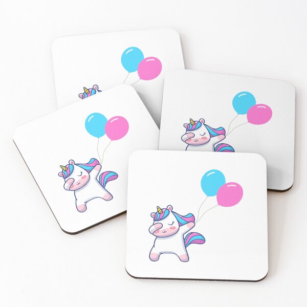 Item preview, Cute Unicorn Dabbing With Balloons designed and sold by MoaaStore.