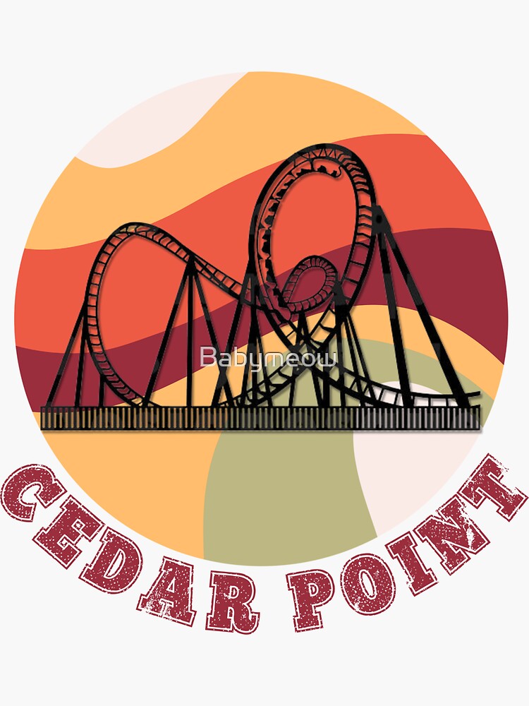 Cedar Point Retro Vintage Amusement Land Sticker For Sale By