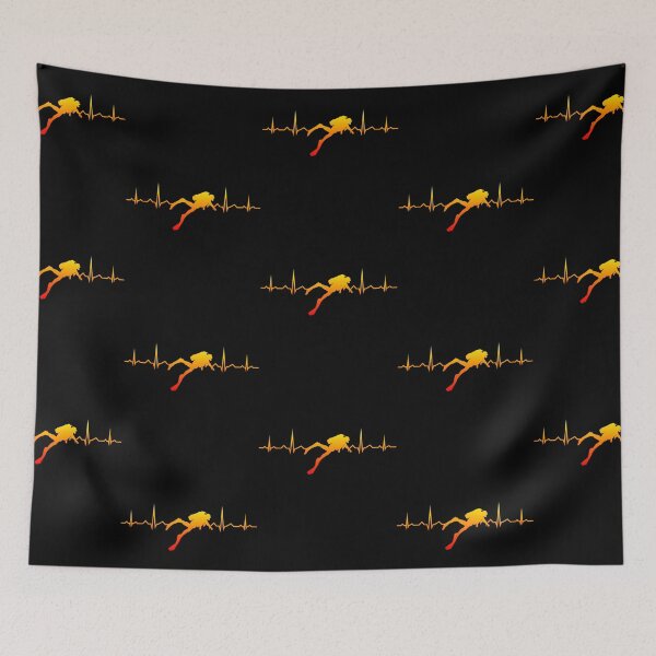 Item preview, Diving Heartbeat Diver Men Ladies Scuba Diver designed and sold by Zaidan16.