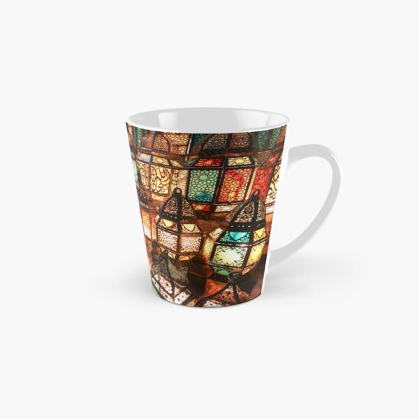 Colourful lanterns at Cairo market, Egypt Tall Mug