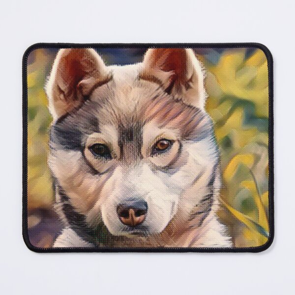 Item preview, Watercolour Husky design. Colourful Husky. Husky Illustrations designed and sold by Doggymadness.