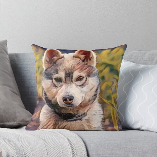 Item preview, Watercolour Husky design. Colourful Husky. Husky Illustrations designed and sold by Doggymadness.