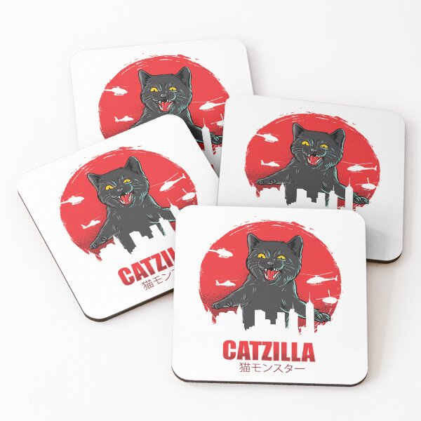 Item preview, Catzilla "Godzilla" designed and sold by StickerBulls.