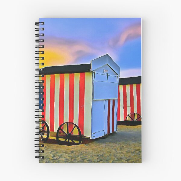 Artikelvorschau, De Panne Strandhütten - Belgien (Gemälde) entworfen und verkauft von cmphotographs.
