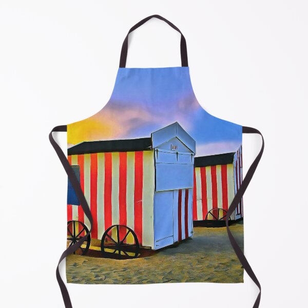 Artikelvorschau, De Panne Strandhütten - Belgien (Gemälde) entworfen und verkauft von cmphotographs.