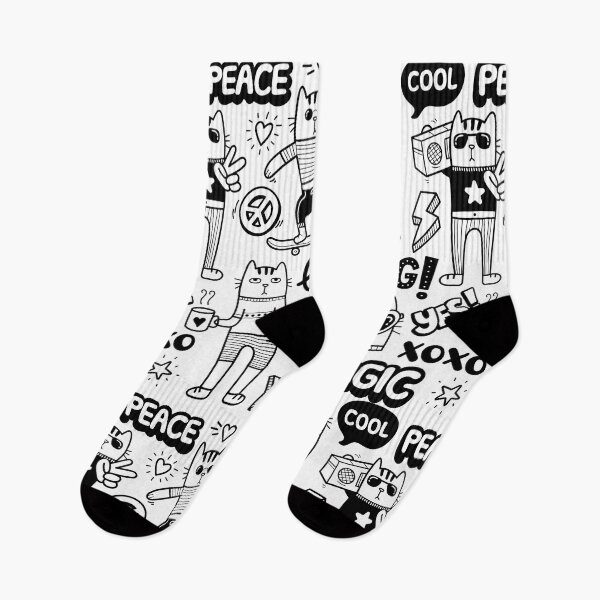 Item preview, Cat Stylish Doodle designed and sold by Noha Applied- Arts.