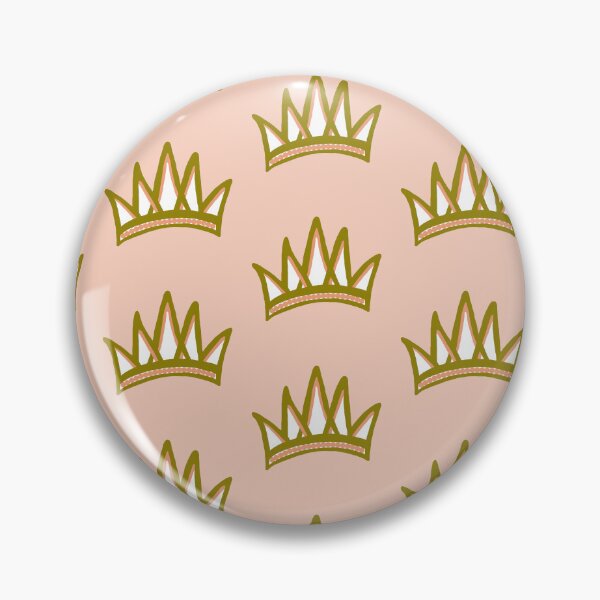 Item preview, Pink & Gold Princess Tiara Pattern designed and sold by fairytalearrrt.