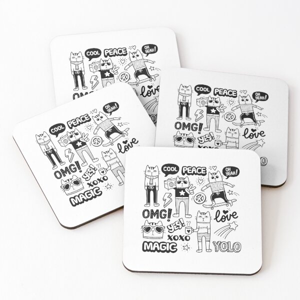 Item preview, Cat Stylish Doodle designed and sold by Noha Applied- Arts.
