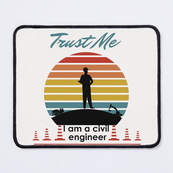 Item preview, Trust Me I am a Civil engineer - Retro Vintage (White Version) designed and sold by sbe-zone.