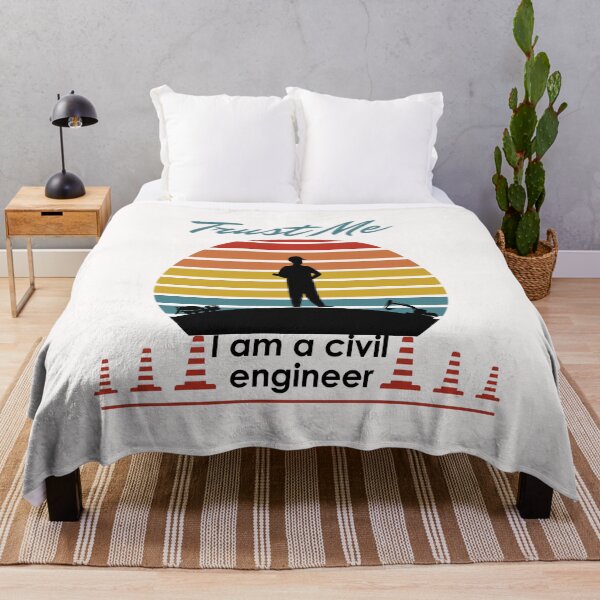 Item preview, Trust Me I am a Civil engineer - Retro Vintage (White Version) designed and sold by sbe-zone.