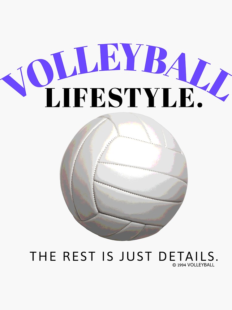"Volleyball lifestyle" Sticker for Sale by WasabiNoodles Redbubble