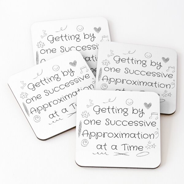 Item preview, Getting By One Successive Approximation At A Time Design  designed and sold by Abby Graphy ⭐⭐⭐⭐⭐.