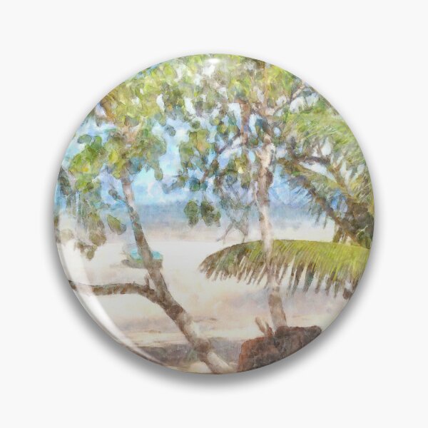 Item preview, Boat and trees at beach designed and sold by ashishagarwal74.