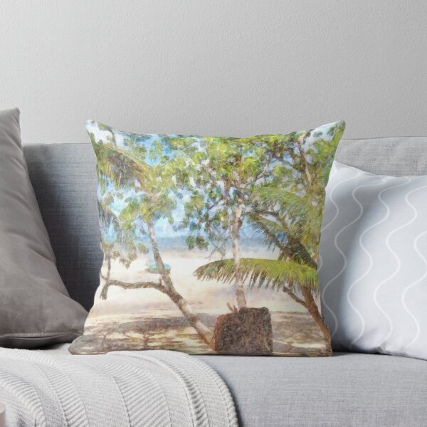 Item preview, Boat and trees at beach designed and sold by ashishagarwal74.