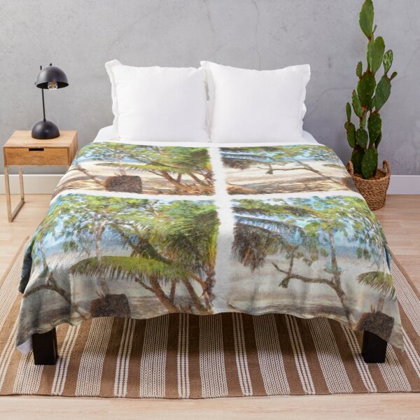 Item preview, Boat and trees at beach designed and sold by ashishagarwal74.