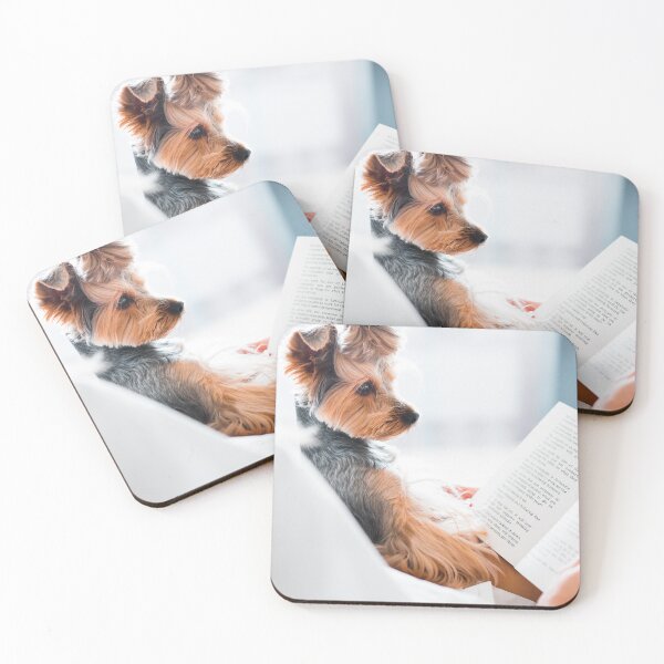Item preview, cute dog reading a book designed and sold by marygov.