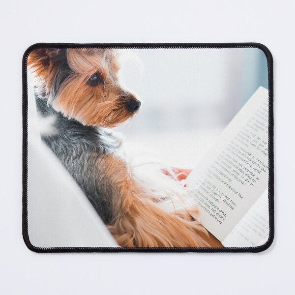 Item preview, cute dog reading a book designed and sold by marygov.