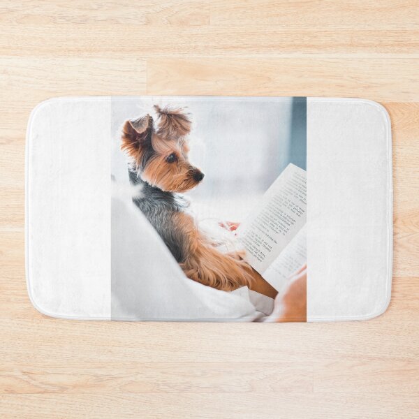 Item preview, cute dog reading a book designed and sold by marygov.