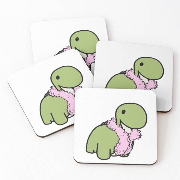 Item preview, Dinosaur in a Feather Boa designed and sold by beckahbrooks.