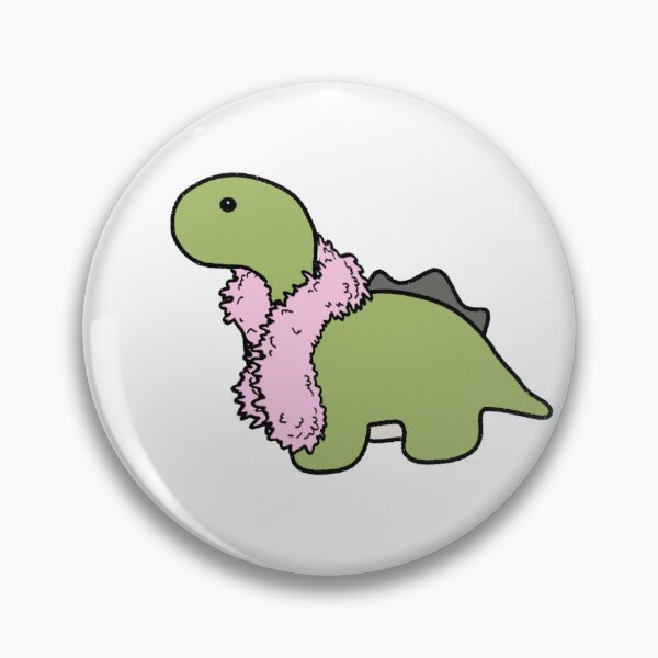 Item preview, Dinosaur in a Feather Boa designed and sold by beckahbrooks.