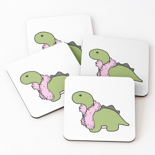 Item preview, Dinosaur in a Feather Boa designed and sold by beckahbrooks.