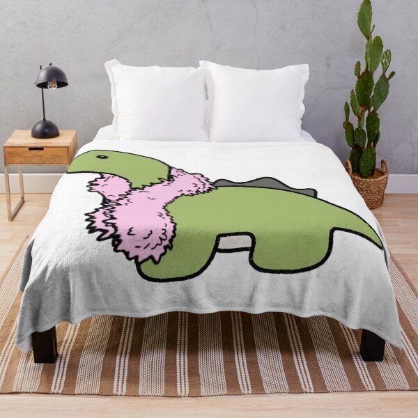 Item preview, Dinosaur in a Feather Boa designed and sold by beckahbrooks.