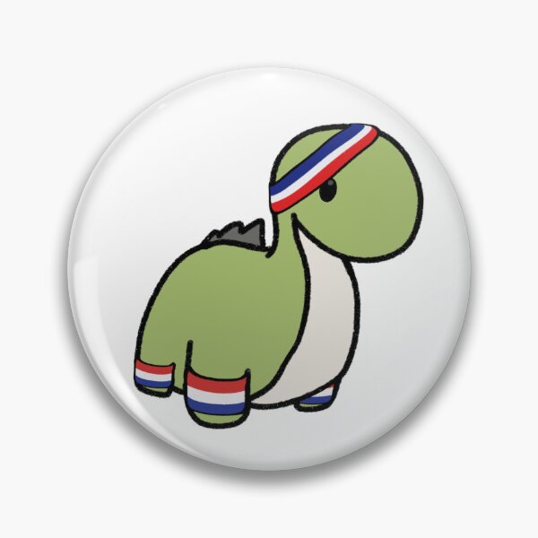 Item preview, Dinosaur in sweat bands designed and sold by beckahbrooks.