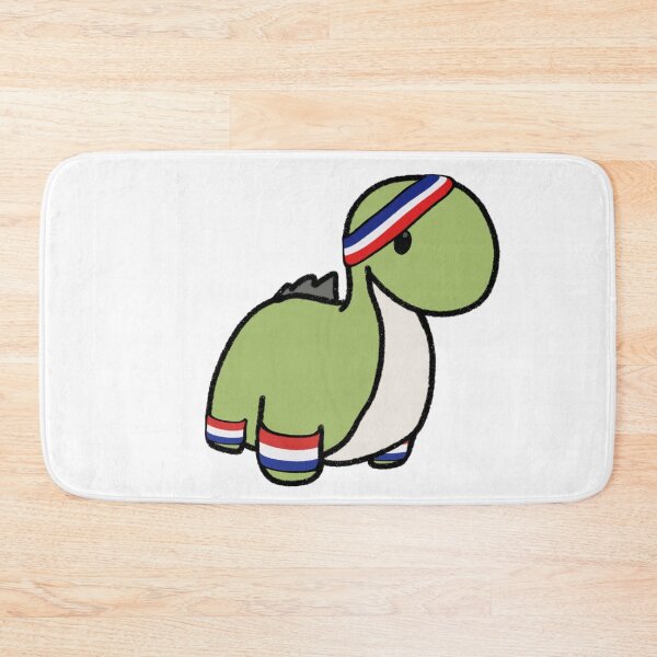 Item preview, Dinosaur in sweat bands designed and sold by beckahbrooks.
