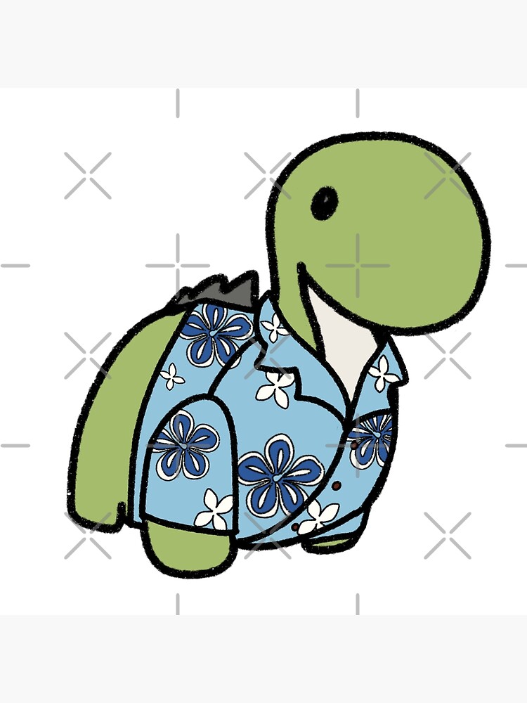 Dinosaur in a Hawaiian Shirt Art Board Print