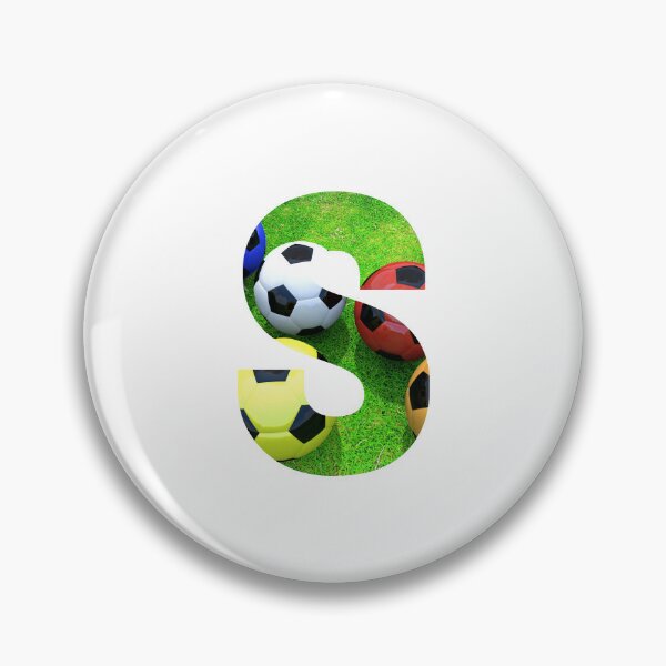 Item preview, Soccer Balls Monogram Alphabet Letter S designed and sold by silviaol.