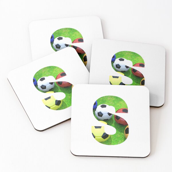 Item preview, Soccer Balls Monogram Alphabet Letter S designed and sold by silviaol.