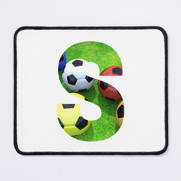 Item preview, Soccer Balls Monogram Alphabet Letter S designed and sold by silviaol.