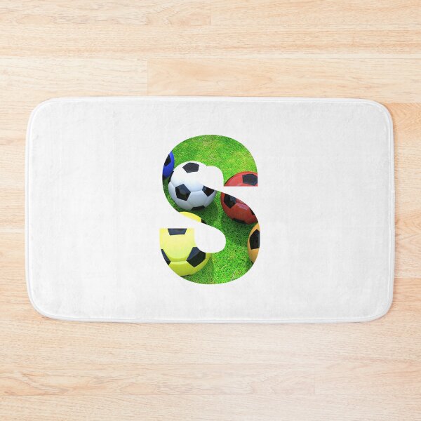 Item preview, Soccer Balls Monogram Alphabet Letter S designed and sold by silviaol.