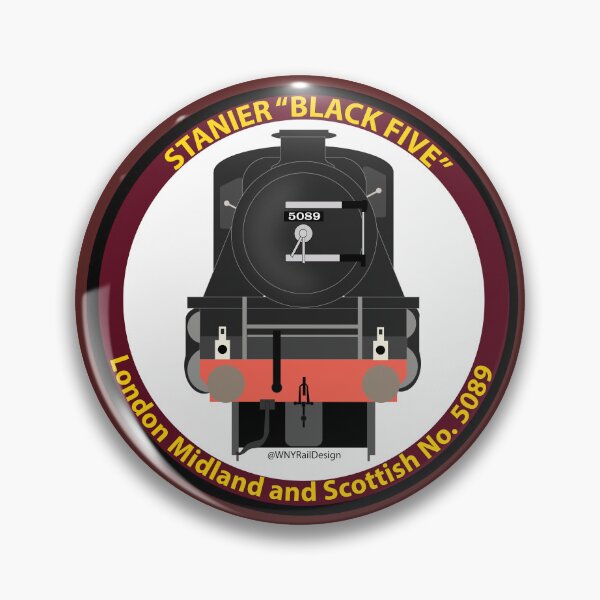 Item preview, LMS Stanier "Black Five" No. 5089 Circle Design designed and sold by WNYRailDesign.