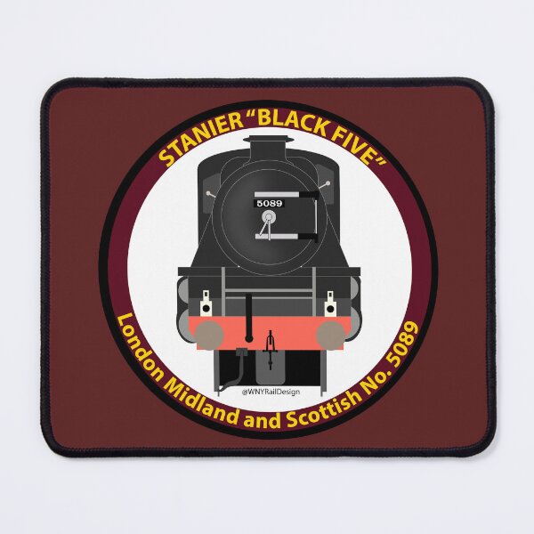 Item preview, LMS Stanier "Black Five" No. 5089 Circle Design designed and sold by WNYRailDesign.