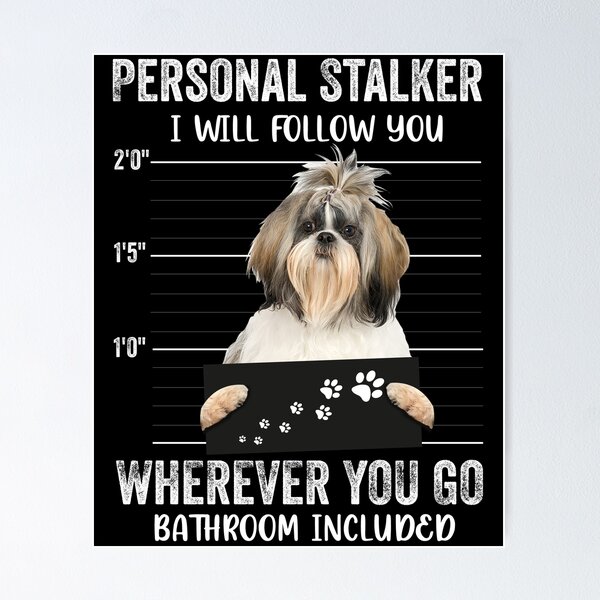 Item preview, Personal Stalker I will Follow You Wherever You Go Bathroom Included, Personal Stalker Dog, Shih Tzu, Lhasa Apso, Bichon Frise, Maltese, Funny Puppy Sayings, Shih Tzu Owner Gifts designed and sold by PRINTED ..