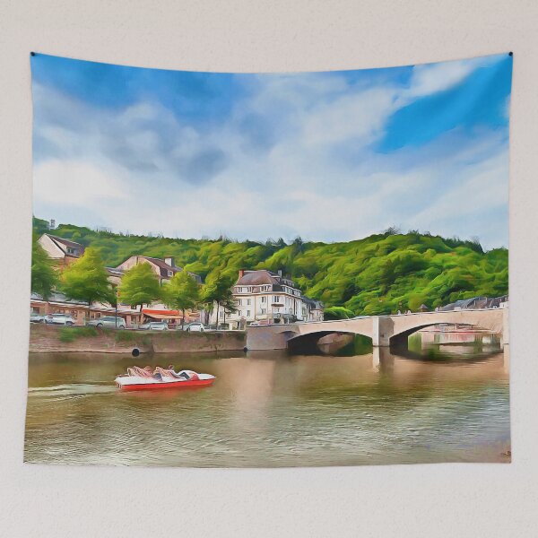 Item preview, La Roche en Ardenne - Belgium (Painting) designed and sold by cmphotographs.