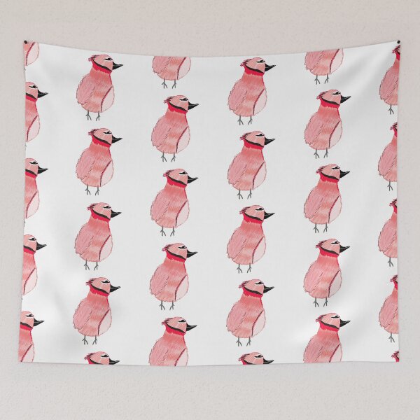 Item preview, Red Bird Pattern designed and sold by fairytalearrrt.