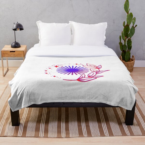 Artikelvorschau, Ein Design, das ich als Wanddekoration gemacht habe. Ein Kreis um eine Blume, grünes Blatt in den Farben Rot, Lila, Blau. entworfen und verkauft von ShaStyle ArtFo.