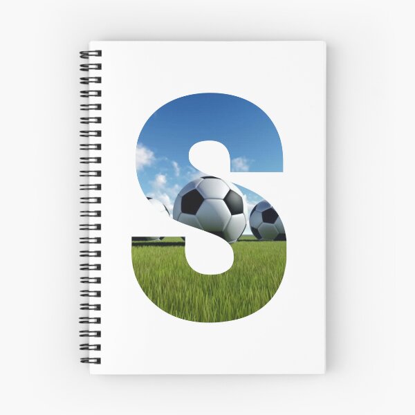 Item preview, White Soccer Balls Monogram Alphabet Letter S designed and sold by silviaol.