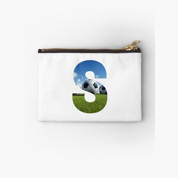Item preview, White Soccer Balls Monogram Alphabet Letter S designed and sold by silviaol.
