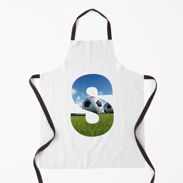 Item preview, White Soccer Balls Monogram Alphabet Letter S designed and sold by silviaol.