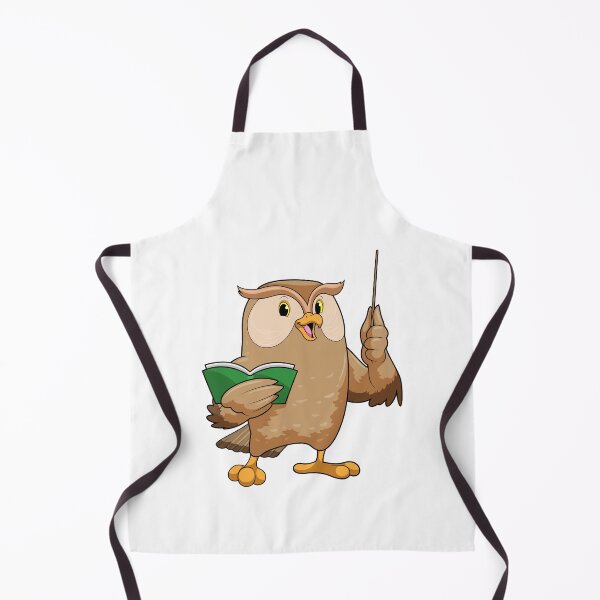 Aperçu de l'œuvre Owl as Teacher with Book & Pointer créée et vendue par Snabdesign84.
