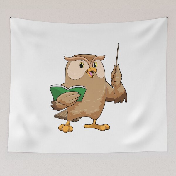 Item preview, Owl Teacher Book School designed and sold by Snabdesign84.
