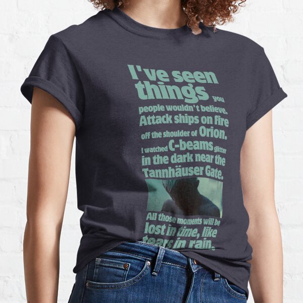 comme des larmes sous la pluie - citation de coureur de lame T-shirt classique
