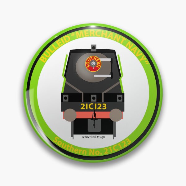 Item preview, Southern Bulleid "Merchant Navy" No. 21C123 Circle Design designed and sold by WNYRailDesign.