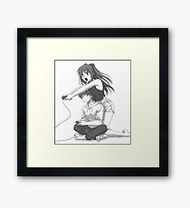 anime couple Framed Print